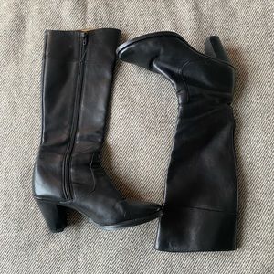 Knee high Black Camper boots 7.5 for skinny calves